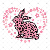 Transfer 001979 - Leopard Bunny Heart