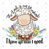 Transfer 001985 - The Lord is My Shepard Lamb