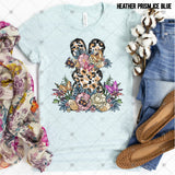 Transfer 001990 - Floral Leopard Bunny