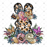 Transfer 001990 - Floral Leopard Bunny