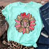 Transfer 002008 - Chicken in Pink Leopard Sunflower