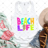 Transfer 002018 - Beach Life Leopard Lightning Bolt