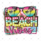 Transfer 002019 - Pink Teal Leopard Beach Vibes