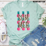 Transfer 002031 - Summer Leopard Pink Pineapples