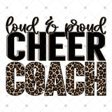 Transfer 002033 - Loud & Proud Cheer Coach Leopard