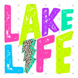 Transfer 002034 - Lake Life Leopard Lightning Bolt