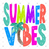 Transfer 002036 - Summer Vibes Palm Tree