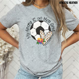 Transfer 002063 - My Heart is On that Field Proud Soccer Mom Leopard