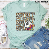 Transfer 002067 - Soccer Spirit Stacked Word Art Leopard