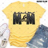 Transfer 002087 - Swim Mom Swimmer Black Faux Embroidery