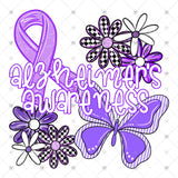 Transfer 002108 - Alzheimer's Awareness Flowers