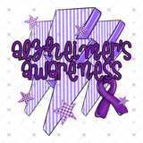 Transfer 002109 - Alzheimer's Awareness Lightning Bolts