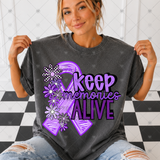 Transfer 002111 - Keep Memories Alive Floral Ribbon