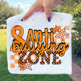 Transfer 002122 - Anti Bullying Zone Orange and Black Checkered