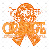Transfer 002127 - In October We Wear Orange Bullying Prevention Month 2