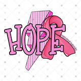 Transfer 002140 - Hope Lightning Bolt and Ribbon