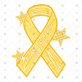 Transfer 002146 - Childhood Cancer Awareness Ribbon