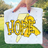 Transfer 002151 - Hope Childhood Cancer Ribbon and Lightning Bolt