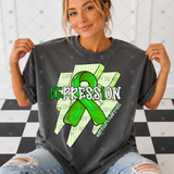 Transfer 002153 - Depression Ribbon and Lightning Bolts