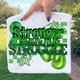Transfer 002157 - Stronger than My Struggle Black and Green Checker