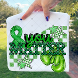 Transfer 002158 - You Matter Black and Green Checker