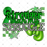 Transfer 002160 - Stronger than My Struggle Black and White Checker