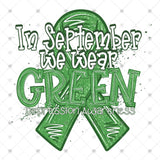Transfer 002162 - In September We Wear Green Depression Awareness