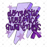 Transfer 002172 - Domestic Violence Awareness Lightning Bolts