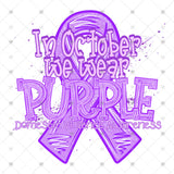 Transfer 002174 - In October We Wear Purple Domestic Violence Awareness 2