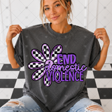 Transfer 002177 - End Domestic Violence Purple Flower