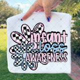 Transfer 002182 - Infant Loss Awareness Pink and Blue Flowers