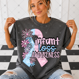 Transfer 002183 - Infant Loss Awareness Floral Ribbon