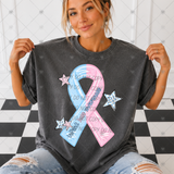 Transfer 002184 - Infant Loss Awareness Pink and Blue Ribbon