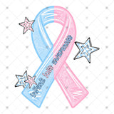 Transfer 002184 - Infant Loss Awareness Pink and Blue Ribbon