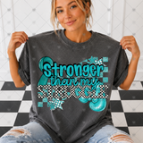 Transfer 002205 - Stronger than My Struggle Black and White Checker