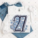 Transfer 002222 - Senior Class of 2027 School Colors