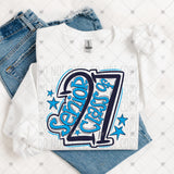 Transfer 002222 - Senior Class of 2027 School Colors