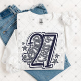 Transfer 002222 - Senior Class of 2027 School Colors