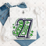 Transfer 002222 - Senior Class of 2027 School Colors