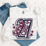 Transfer 002222 - Senior Class of 2027 School Colors