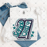 Transfer 002222 - Senior Class of 2027 School Colors