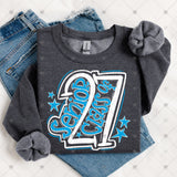 Transfer 002222 - Senior Class of 2027 School Colors