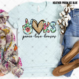 Transfer 002223 -  Floral Peace Love State Set