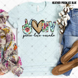 Transfer 002223 -  Floral Peace Love State Set