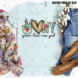 Transfer 002223 -  Floral Peace Love State Set