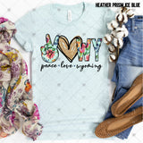 Transfer 002223 -  Floral Peace Love State Set