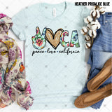 Transfer 002223 -  Floral Peace Love State Set