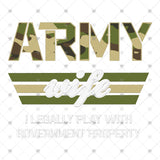 Transfer 002224 - Army Wife Government Property