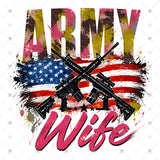 Transfer 002226 - Army Wife Guns and Flag