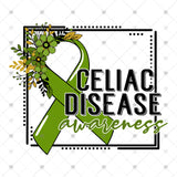 Transfer 002235 - Celiac Disease Awareness Floral Ribbon